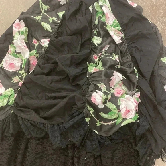 Loralie  Originals ruffle strappless dress basque waist - Picture 2 of 7